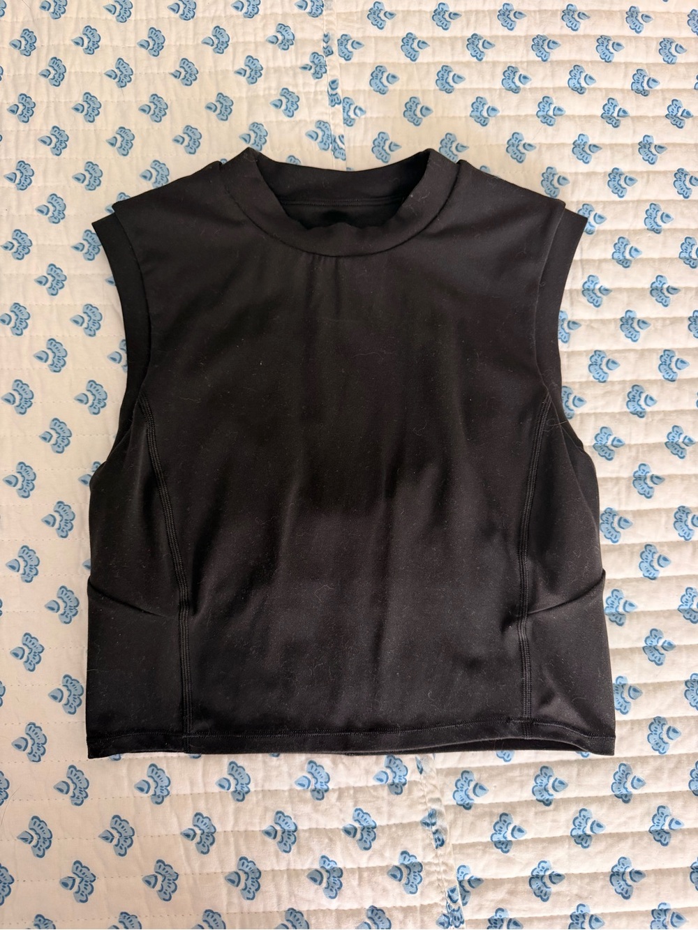 Lululemon Open Back Cropped Training Tank Black Size 6